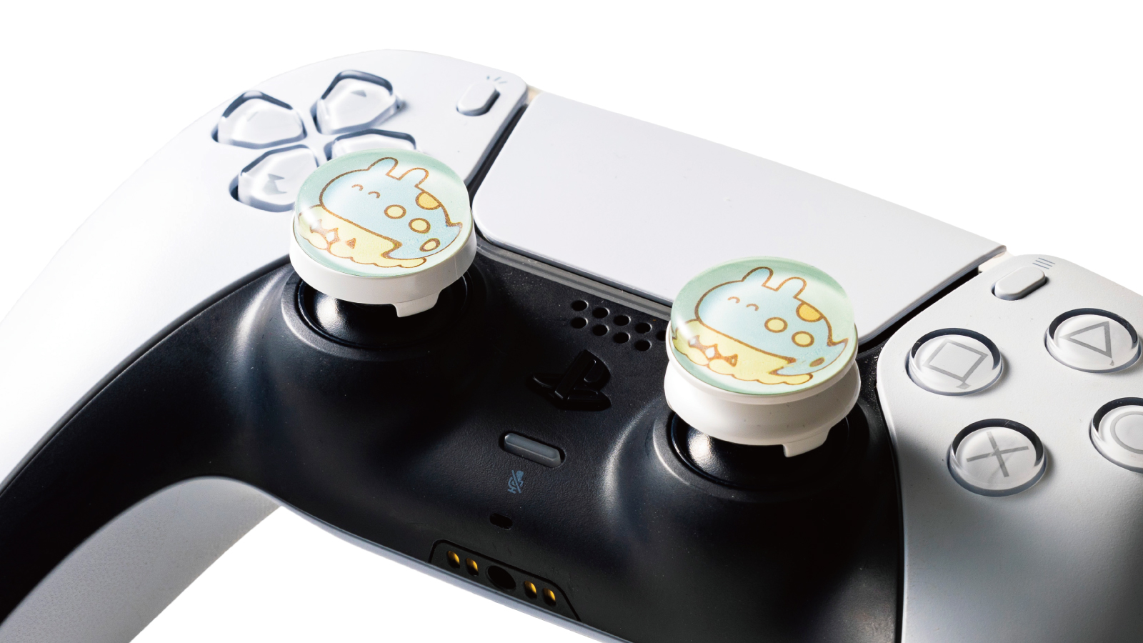 PS5：DualSense ワイヤレスコントローラーへのカラフリ装着例